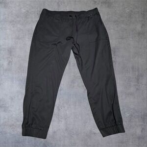 Buffalo David Bitton Black Jogger Pants Elastic Waist XL